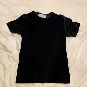 black velvet shirt